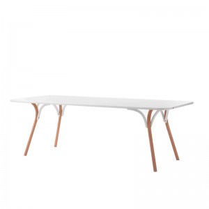 mesa comedor Arch blanco + haya GTV Thonet Vienna