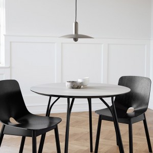 comedor con mesa comedor Tree Woud beige/negro