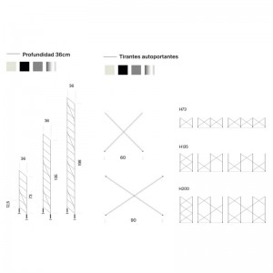 compatibilidad estructura autoportante estantería Tria Free standing suelo Mobles 114