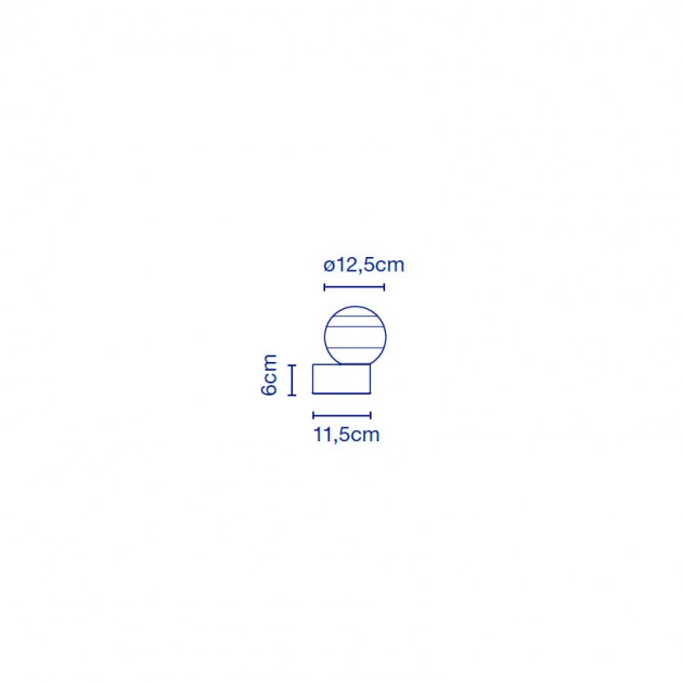 medidas aplique Dipping Light A1-13 Marset