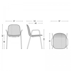 Silla 13Eighty armchair HAY medidas