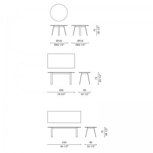 medidas Bac table Cappellini