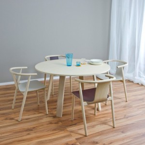 silla Bac Cappellini fresno y mesa Bac