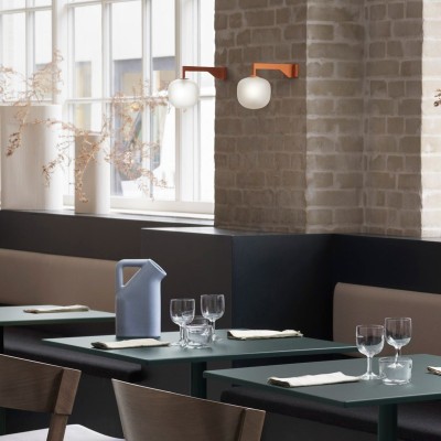 comedor Rime wall lamps Muuto naranja comedor Rime wall lamps Muuto naranja