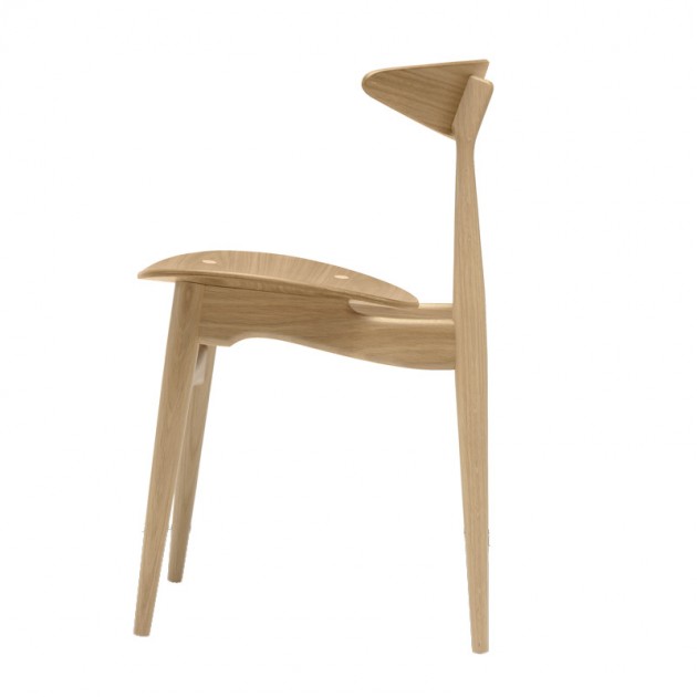 perfil silla CH33T roble barniz Carl Hansen