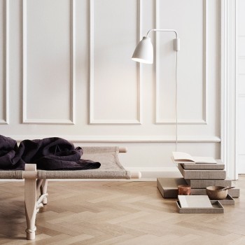 Lámpara Caravaggio Read de Fritz Hansen color Blanco Lámpara Caravaggio Read de Fritz Hansen color Blanco
