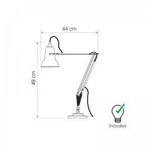 medidas Lámpara Original 1227 desk lamp Anglepoise