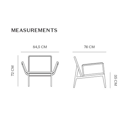Medidas Le Roi Chair de Norr11 en Moises Showroom Medidas Le Roi Chair de Norr11 en Moises Showroom