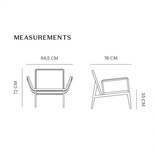 Medidas Le Roi Chair de Norr11 en Moises Showroom