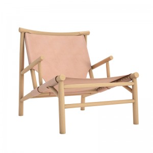 Butaca Samurai Chair de Norr11 roble natural piel natural