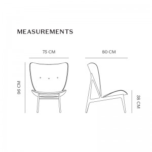 Medidas sillón Elephant Lounge de Norr11 en Moises Showroom