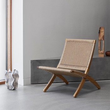 Cuba Chair de Carl Hansen en cuerda de papel y roble aceite Cuba Chair de Carl Hansen en cuerda de papel y roble aceite