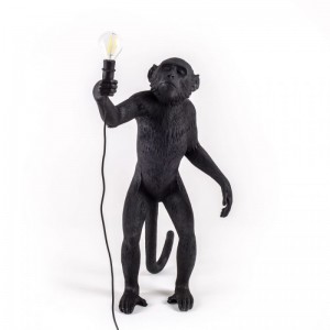 Monkey Lamp Black Edition Pie - Seletti