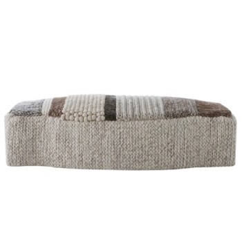 Pouf Capuche Manches MP3N Naturel - Gan Rugs Pouf Capuche Manches MP3N Naturel - Gan Rugs