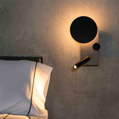 Faro Barcelona aplique de pared Klee derecho dormitorio