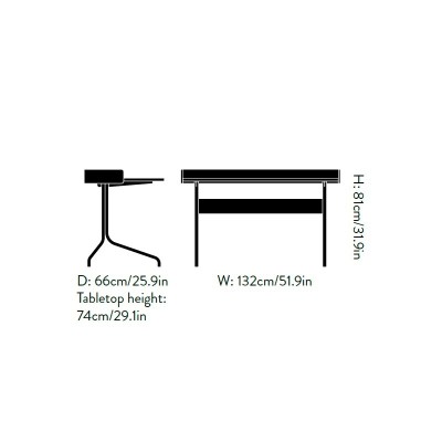 Medida Pavilion Desk AV17 de &Tradition en Moises Showroom Medida Pavilion Desk AV17 de &Tradition en Moises Showroom