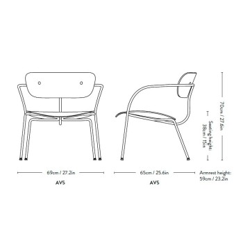 Medidas Pavilion AV5 de &Tradition en Moises Showroom Medidas Pavilion AV5 de &Tradition en Moises Showroom