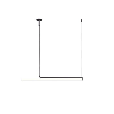 Lámpara Ambrosia 120 Marset negra con extensión 60 cm