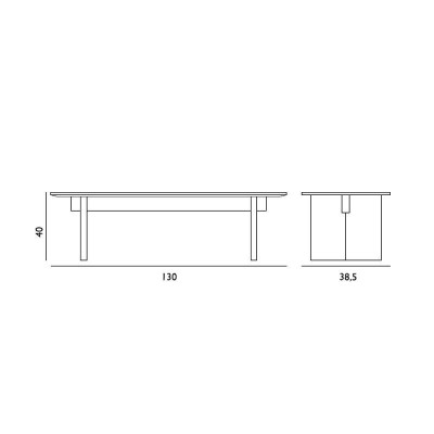 Medidas Solid Table de Normann Copenhagen en Moises Showroom