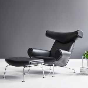 Wegner OX Chair Fredericia piel negra