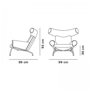 medidas Wegner OX Chair Fredericia