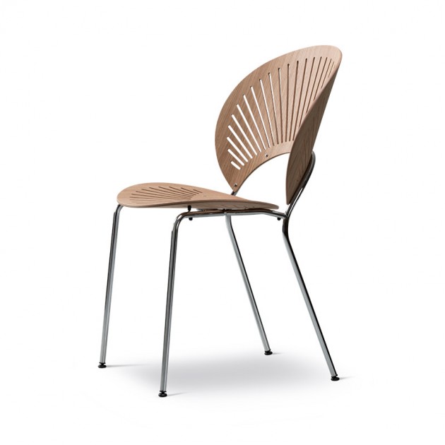 Fredericia Trinidad chair roble lacado perfil