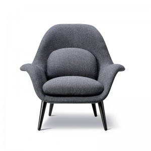 Swoon lounge Fredericia roble lacado negro