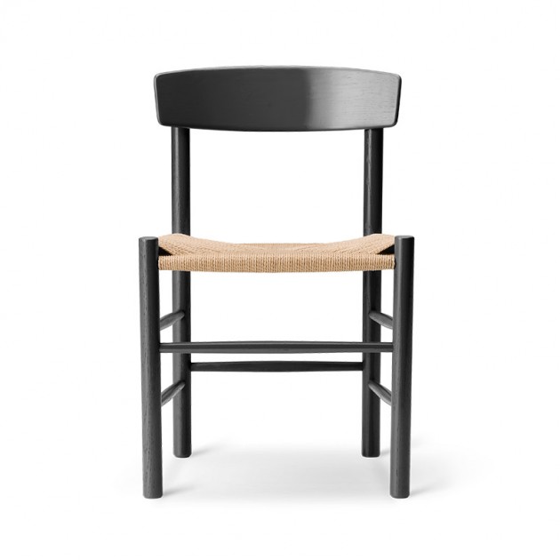 Fredericia silla J39 Mogensen roble lacado negro