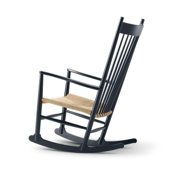 Fredericia mecedora Wegner J16 roble negro respaldo Fredericia mecedora Wegner J16 roble negro respaldo