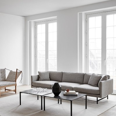 Fredericia Sofá Calmo com base metálica Fredericia Sofá Calmo com base metálica