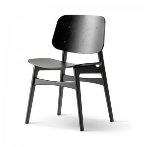 silla Soborg Fredericia roble negro