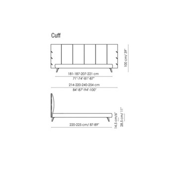 Double Bed Cuff Bonaldo Double Bed Cuff Bonaldo