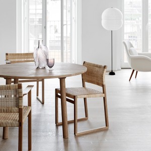 comedor BM62 Armchair y BM61 chair cane Wicher Fredericia