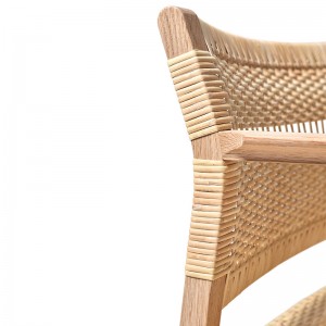 detalle cuerda de papel y madera BM62 Armchair cane Wicher Fredericia