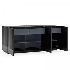 Aparador Doric de Teulat , negro 3 puertas en Moises Showroom