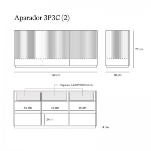 Medidas Aparador Doric de Teulat