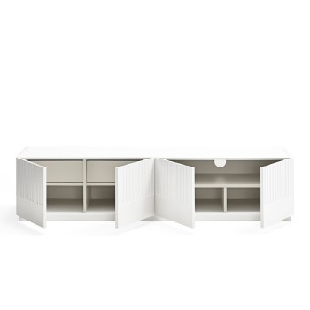 Mueble TV Doric Blanco de Teulat en Moises Showroom Mueble TV Doric Blanco de Teulat en Moises Showroom
