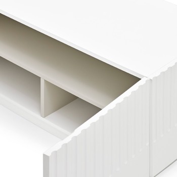Mueble TV Doric Blanco de Teulat en Moises Showroom Mueble TV Doric Blanco de Teulat en Moises Showroom