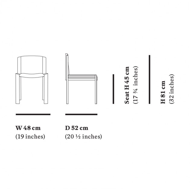 Medidas Chair 300 en Moises Shworoom