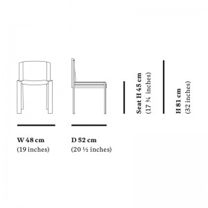 Medidas Chair 300 en Moises Shworoom