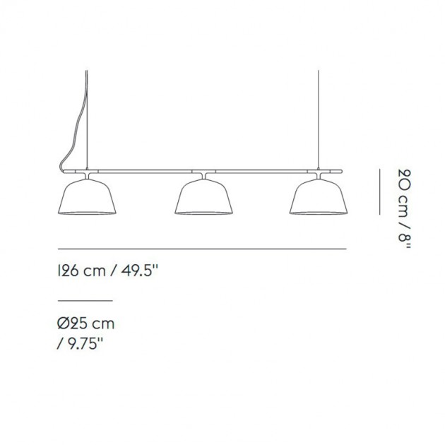 Medida Ambit Rail Lamp de Muuto en Moises Showroom