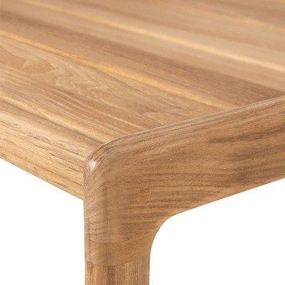 Mesa auxiliar Jack de exterior en madera de teca Mesa auxiliar Jack de exterior en madera de teca
