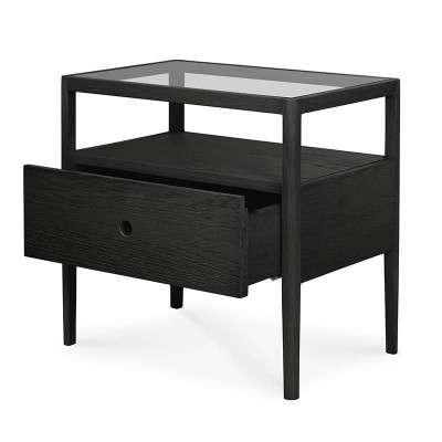 Ethnicraft Mesita Spindle roble negro Ethnicraft Mesita Spindle roble negro