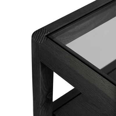 Ethnicraft Mesita Spindle roble negro Ethnicraft Mesita Spindle roble negro