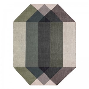 Kilim Diamond Green-Grey - Gan Rugs