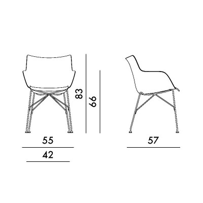 Q/Wood chair designed by Philippe Starck for Kartell Q/Wood chair designed by Philippe Starck for Kartell