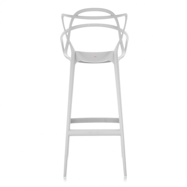 Respaldo Taburete Masters de Kartell blanco h75