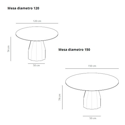 Viccarbe Mesa comedor Burin redonda Viccarbe Mesa comedor Burin redonda