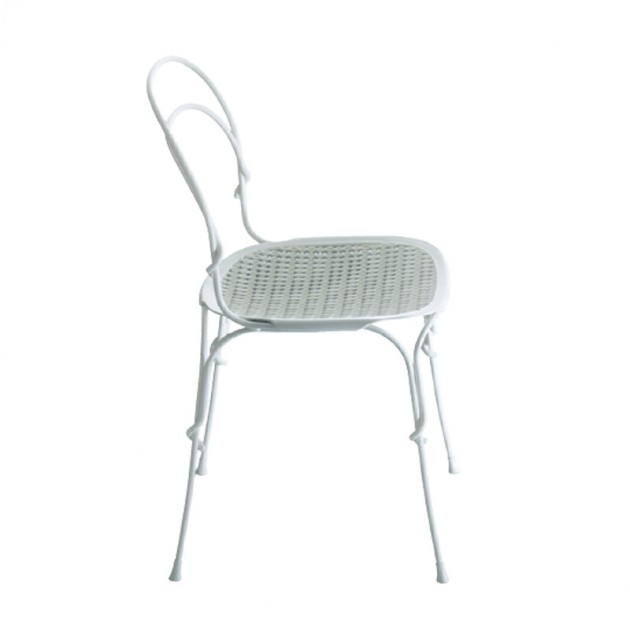 Silla Vigna color blanco y blanco de Martino Gamper