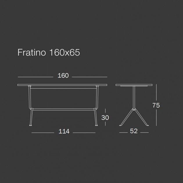 Medidas Fratino 160cm Officina de MAGIS